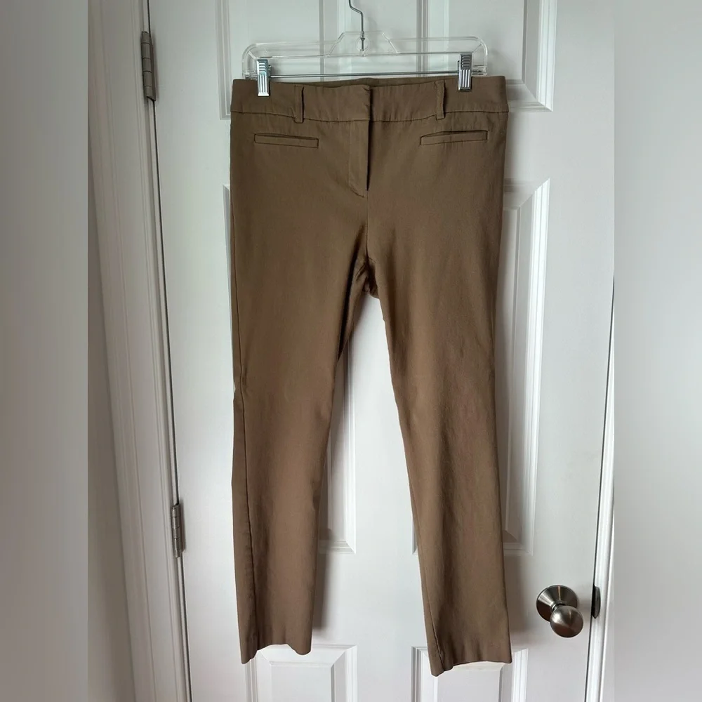 Van Heusen Khaki Stretch Ankle Skinny Cropped Pants - Picture 5 of 11